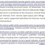 Last Chance – Mineralization